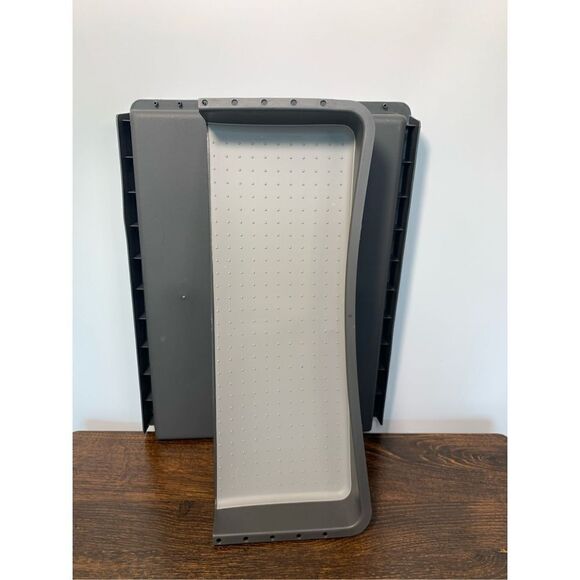 Madesmart Soft Grip Non-Slip Utensil Tray Kitchen Drawer Organizer Gray - Picture 4 of 7